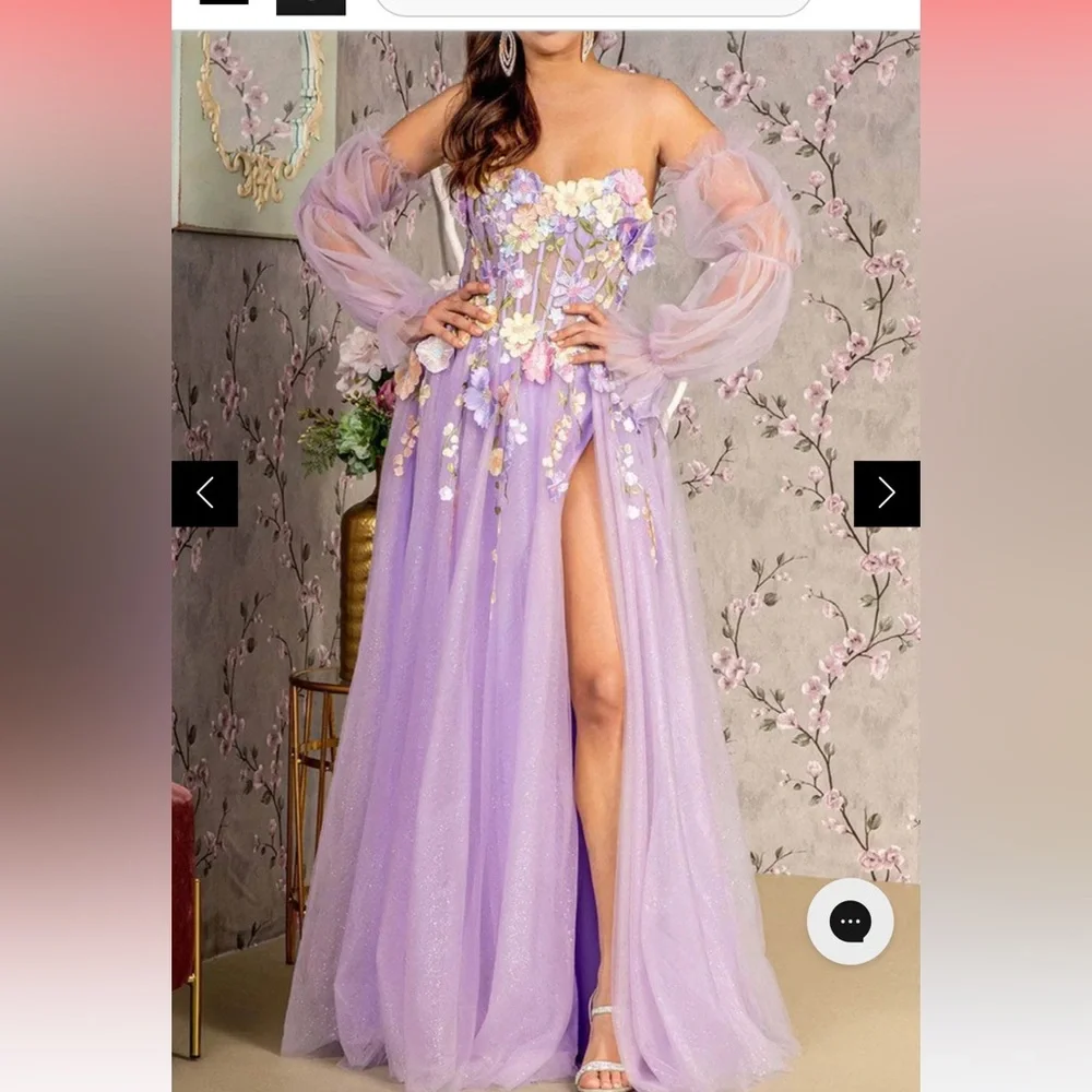 SOLD! Embellished Gown (worn for maternity) enchanted theme - Picture 2 of 5